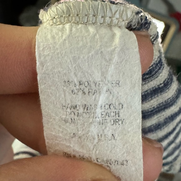 W5 striped tunic length tank top lightweight knit material boho flowy XL - Picture 4 of 9